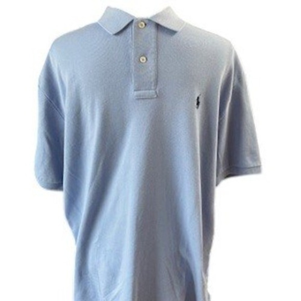 Polo Ralph Lauren Polo Shirt Classic Fit Short Sleeve Casual Light Blue M